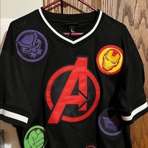 Marvel Black and Red Avengers Jersey